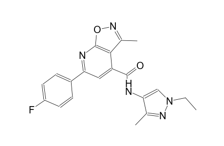 isoxazolo[5,4-b]pyridine-4-carboxamide, N-(1-ethyl-3-methyl-1H-pyrazol-4-yl)-6-(4-fluorophenyl)-3-methyl-