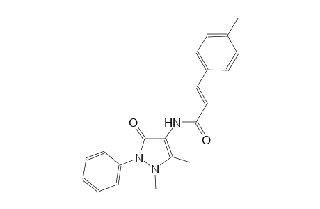 (2E)-N-(1,5-dimethyl-3-oxo-2-phenyl-2,3-dihydro-1H-pyrazol-4-yl)-3-(4-methylphenyl)-2-propenamide