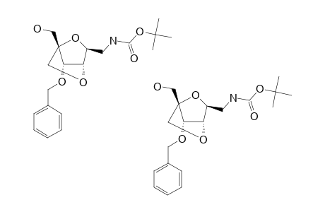 (1S,3S,4S,7S)-7-BENZYLOXY-3-[(TERT.-BUTOXYCARBONYL)-AMINOMETHYL]-1-(HYDROXYMETHYL)-2,5-DIOXABICYCLO-[2.2.1]-HEPTANE