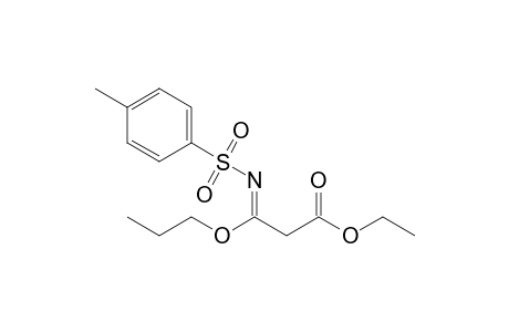 3-Propoxy-3-(toluene-4-sulfonylimino)-propionic acid ethyl ester