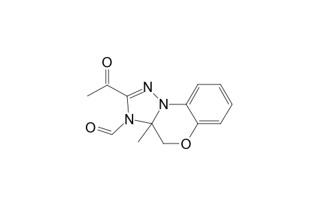 2-acetyl-3a-methyl-4H-[1,2,4]triazolo[5,1-c][1,4]benzoxazine-3-carbaldehyde