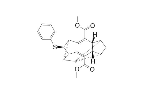 Dimethyl (1.alpha.,3.alpha.,3a.beta.,6.alpha.,7.beta.,8.alpha.,10a.beta.)-1,2,3,3a,6,7,8,10a-octahydro-7-(phenylthio)-1,3:6,8-ethanediylidenecyclopentacyclononene-4,10-dicarboxylate