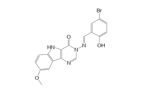 3-{[(E)-(5-bromo-2-hydroxyphenyl)methylidene]amino}-8-methoxy-3,5-dihydro-4H-pyrimido[5,4-b]indol-4-one