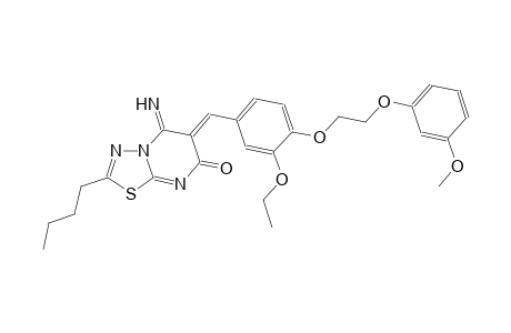 7H-[1,3,4]thiadiazolo[3,2-a]pyrimidin-7-one, 2-butyl-6-[[3-ethoxy-4-[2-(3-methoxyphenoxy)ethoxy]phenyl]methylene]-5,6-dihydro-5-imino-, (6Z)-