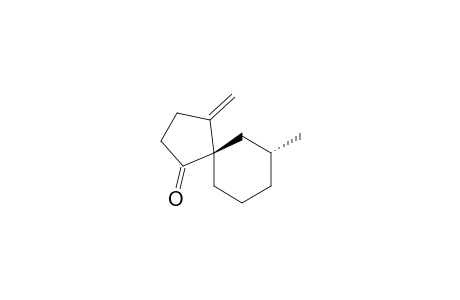 Spiro[4.5]decan-1-one, 7-methyl-4-methylene-, trans-