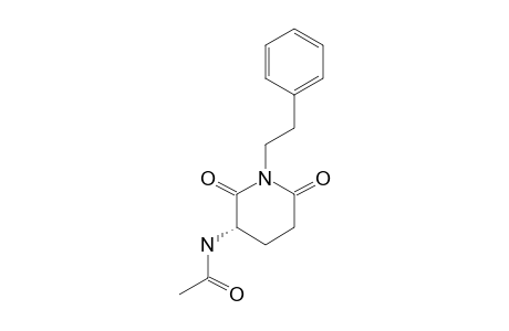 GLUTARIMIDE-ALKALOID-N-[2,6-DIOXO-1-(2-PHENYLETHYL)-3-PIPERIDINYL]-ACETAMIDE