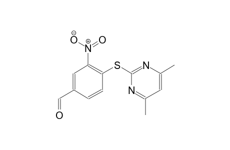4-[(4,6-dimethyl-2-pyrimidinyl)sulfanyl]-3-nitrobenzaldehyde