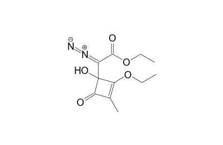 Ethyl 2-(2-ethoxy-1-hydroxy-3-methyl-4-oxo-2-cyclobutenyl)-2-diazoacetate