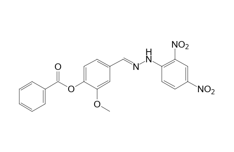 4-hydroxy-m-anisaldehyde, (2,4-dinitrophenyl)hydrazone, benzoate