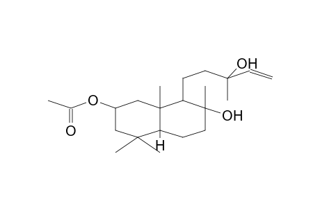 2,7-NAPHTALENEDIOL, DECAHYDRO-1-(3-HYDROXY-3-METHYL-4-PENTENYL)-2,5,5,8a-TETRAMETHYL- 7-ACETATE,