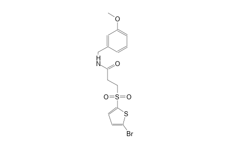 3-[(5-bromo-2-thienyl)sulfonyl]-N-(3-methoxybenzyl)propanamide