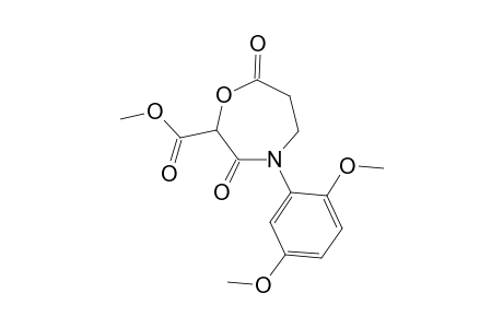 2-Carbomethoxy-4-(2,5-dimethoxyphenyl)-1,4-oxazepin-3,7-dione