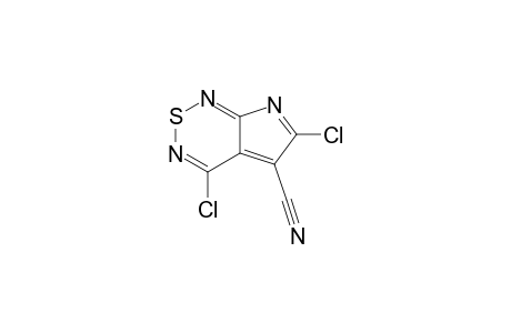 4,6-bis(chloranyl)pyrrolo[2,3-c][1,2,6]thiadiazine-5-carbonitrile