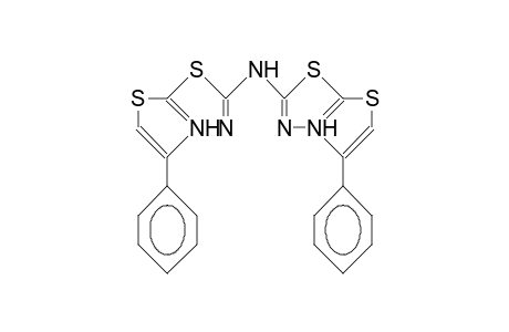 Bis(5-phenyl-thiazolo<2,3-B><1,3,4>thiadiazol-2-ylium)-amine dication