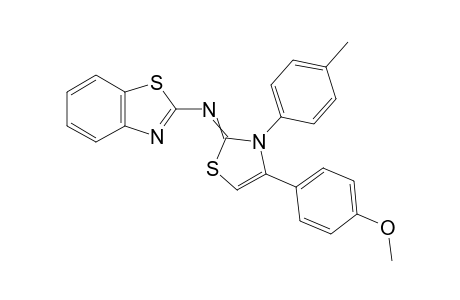 N-(4-(4-methoxyphenyl)-3-p-tolylthiazol-2(3H)-ylidene)benzo[d]thiazol-2-amine
