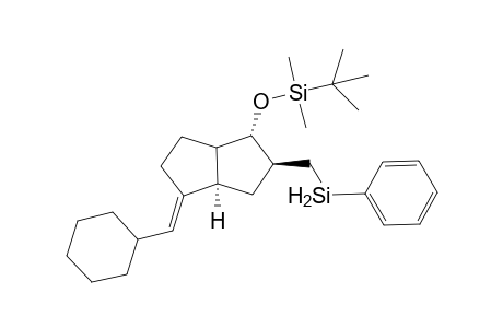 (5E,1R*,2S*,4R*,8S*)1-[(tert-Butyldimethylsilyl)oxy]-5-(cyclohexylmethylene)-2-[(phenylsilyl)methyl]bicyclo[3.3.0]octane