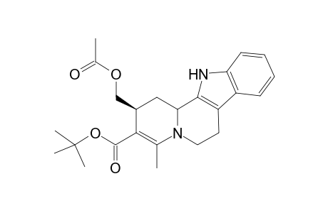 tert-Butyl ester of 2.beta.-acetoxymethyl-4-methyl-1,2,6,7,12,12b-hexahydroroindolo[2,3-a]quinolizin-3-carboxylic acid