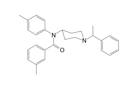 3-methyl-N-4-methylphenyl-N-[1-(1-phenylethyl)piperidin-4-yl]benzamide