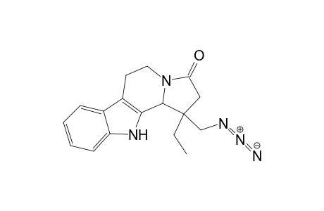 3H-Indolizino[8,7-b]indol-3-one, 1-(azidomethyl)-1-ethyl-1,2,5,6,11,11b-hexahydro-, cis-(.+-.)-