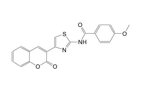 4-methoxy-N-[4-(2-oxo-2H-chromen-3-yl)-1,3-thiazol-2-yl]benzamide