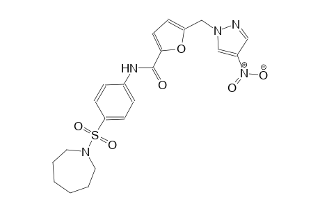 N-[4-(hexahydro-1H-azepin-1-ylsulfonyl)phenyl]-5-[(4-nitro-1H-pyrazol-1-yl)methyl]-2-furamide