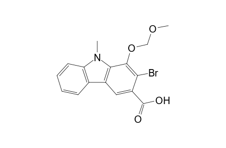 2-Bromanyl-1-(methoxymethoxy)-9-methyl-carbazole-3-carboxylic acid