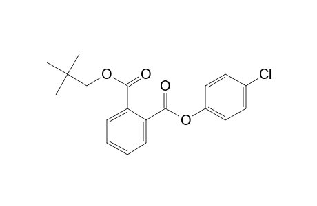 Phthalic acid, 4-chlorophenyl neopentyl ester