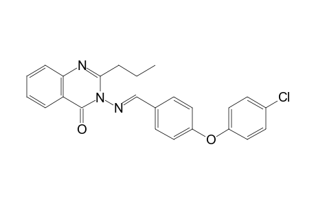 3-({(E)-[4-(4-Chlorophenoxy)phenyl]methylidene}amino)-2-propylquinazolin-4(3H)-one
