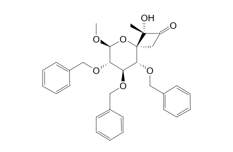 (2R,5R)-3,4,5-tris(Benzyloxy)-2-methoxy-6-spiro[2'-methyl-2'-hydroxy-3'-oxocyclobuta]-perhydropyran