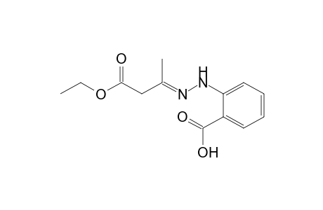 (E)-2-(2-(4-ethoxy-4-oxobutan-2-ylidene)hydrazinyl)benzoic acid