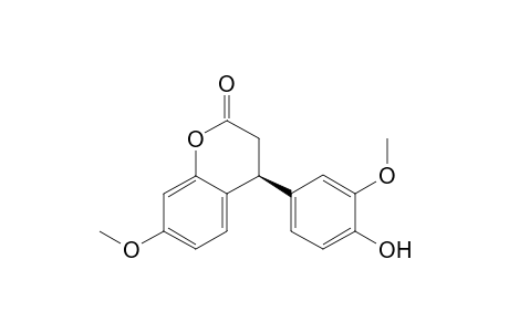 (4S/4R)-4-(4-Hydroxy-3-methoxyphenyl)-7-methoxy-chroman-2-one
