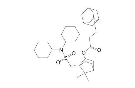 Tricyclo[3.3.1.13,7]decane-1-propanoic acid, 1-[[(dicyclohexylamino)sulfonyl]methyl]-7,7-dimethylbicyclo[2.2.1]hept-2-yl ester, (1S-exo)-