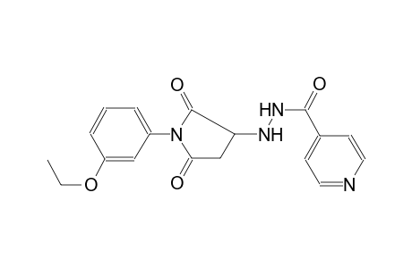 N'-[1-(3-ethoxyphenyl)-2,5-dioxo-3-pyrrolidinyl]isonicotinohydrazide