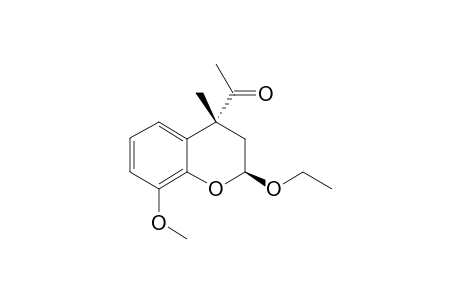 2,3-Dihydro-4-acetyl-2-ethoxy-8-methoxy-4-methylbenzofuran