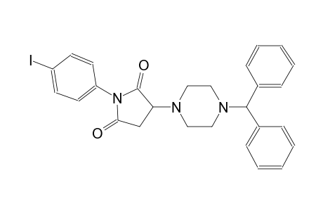 3-(4-benzhydryl-1-piperazinyl)-1-(4-iodophenyl)-2,5-pyrrolidinedione