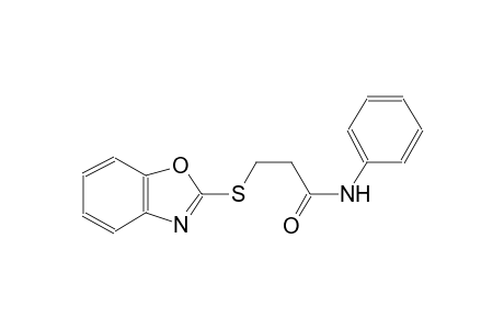 3-(1,3-benzoxazol-2-ylsulfanyl)-N-phenylpropanamide