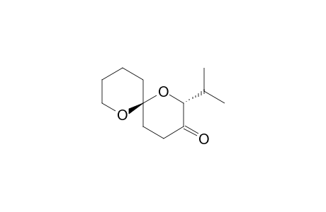 trans-2-(1-methylethyl)-1,7-dioxaspiro[5.5]undecane-3-one
