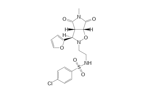 (3R,3aS,6aR)-endo-2-[2'-(4'-Chlorophenylsulphonamido)ethyl]-3-(2-furyl)-5-methylpyrrolo[3,4-d]oxazolidine-4,6-dione