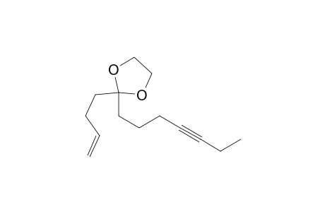 2-(But-3-enyl)-2-(hept-4-ynyl)-1,3-dioxolane