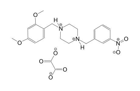 1-(2,4-dimethoxybenzyl)-4-(3-nitrobenzyl)piperazinediium oxalate