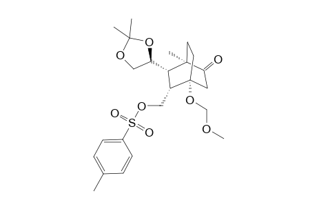 (1R,4S,5S,6R,4'S)-4-Methoxymethoxy-1-methyl-6-(2',2'-dimethyl-1',3'-dioxolan-4'-yl)-5-p-toluenesulfonyloxymethylbicxyclo[2.2.2]octane-2-one