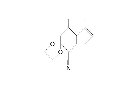 2-Cyano-3,3-ethylenedioxy-5,7-dimethyl-bicyclo(4.3.0)non-7-ene