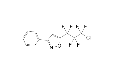 5-(.omega.-Chlorohexafluoropropyl)-3-phenylisoxazole