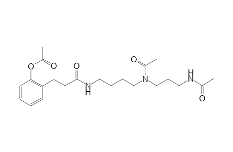 3-(2'-Acetoxyphenyl)-N-{4'-[N-acetyl-N-[3''-(acetylamino)propyl]aminobutyl}propanamide