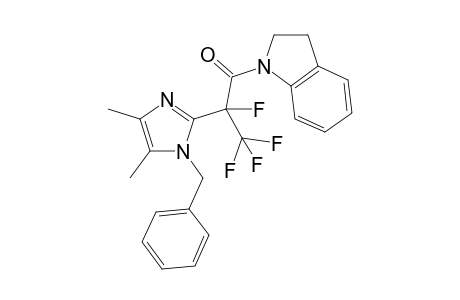 2-(1-Benzyl-4,5-dimethyl-1H-imidazol-2-yl)-1-(2,3-dihydro-indol-1-yl)-2,3,3,3-tetrafluoro-propan-1-one