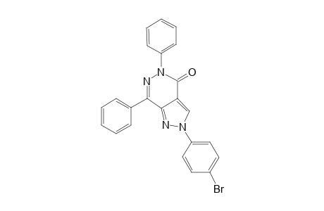 2-(4-Bromo-phenyl)-5,7-diphenyl-2,5-dihydro-pyrazolo[3,4-D]pyridazin-4-one