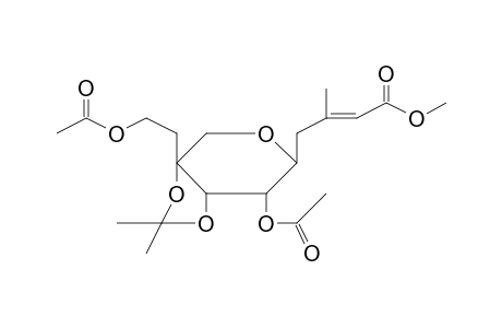 Methyl (2E)-6-O-acetyl-8-c-[2-(acetyloxy)ethyl]-5,9-anhydro-2,3,4-trideoxy-3-methyl-7,8-O-(1-methylethylidene)non-2-enonate