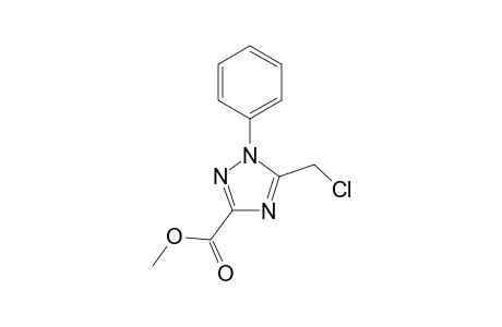 1H-1,2,4-Triazole-3-carboxylic acid, 5-(chloromethyl)-1-phenyl-, methyl ester