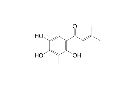 1,3,4-Trihydroxy-2-methyl-6-(3-methyl-1-oxobut-2-en-1-yl)benzene