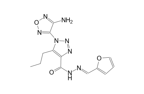 1-(4-amino-1,2,5-oxadiazol-3-yl)-N'-[(E)-2-furylmethylidene]-5-propyl-1H-1,2,3-triazole-4-carbohydrazide